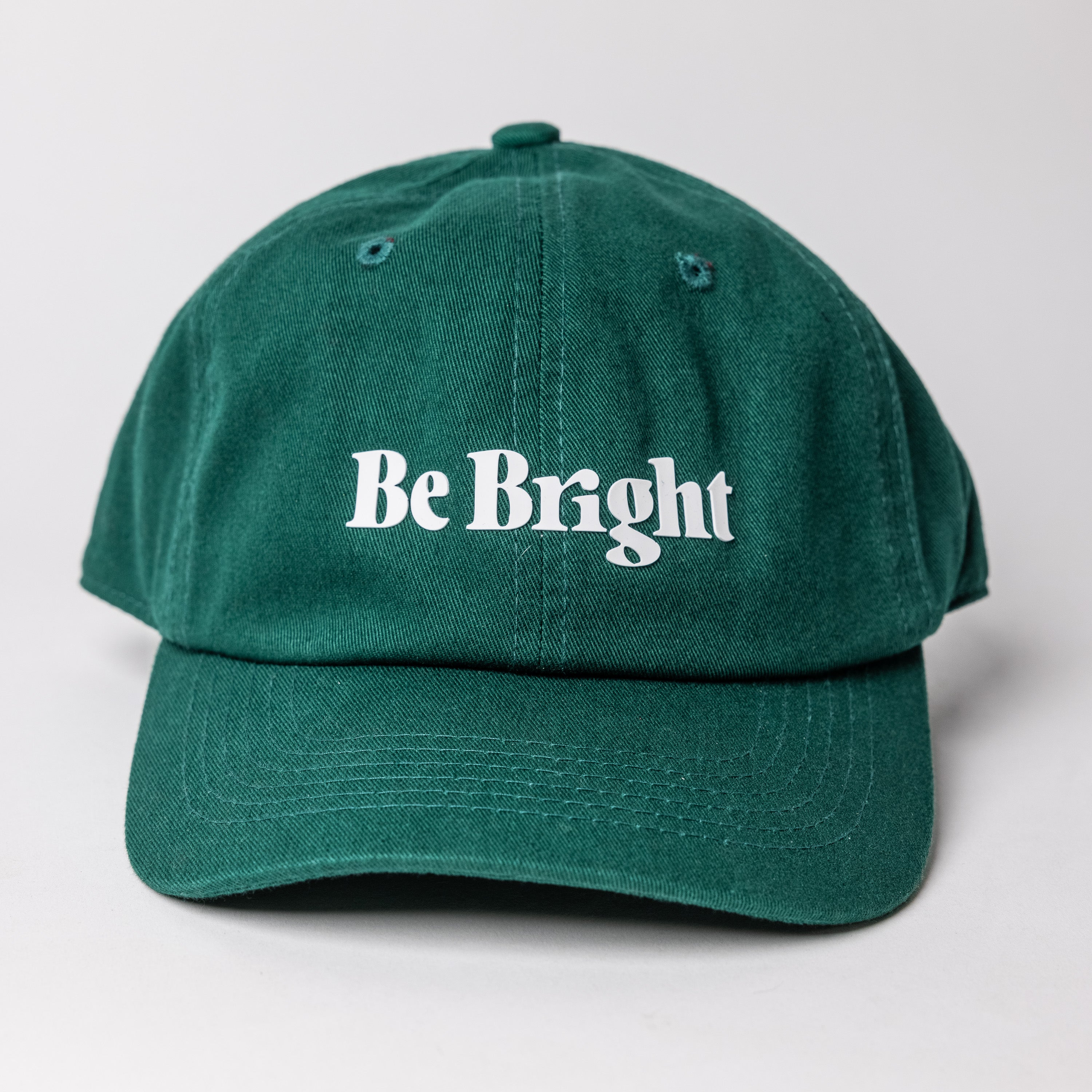 Be Bright Dad Hat - Hunter Green