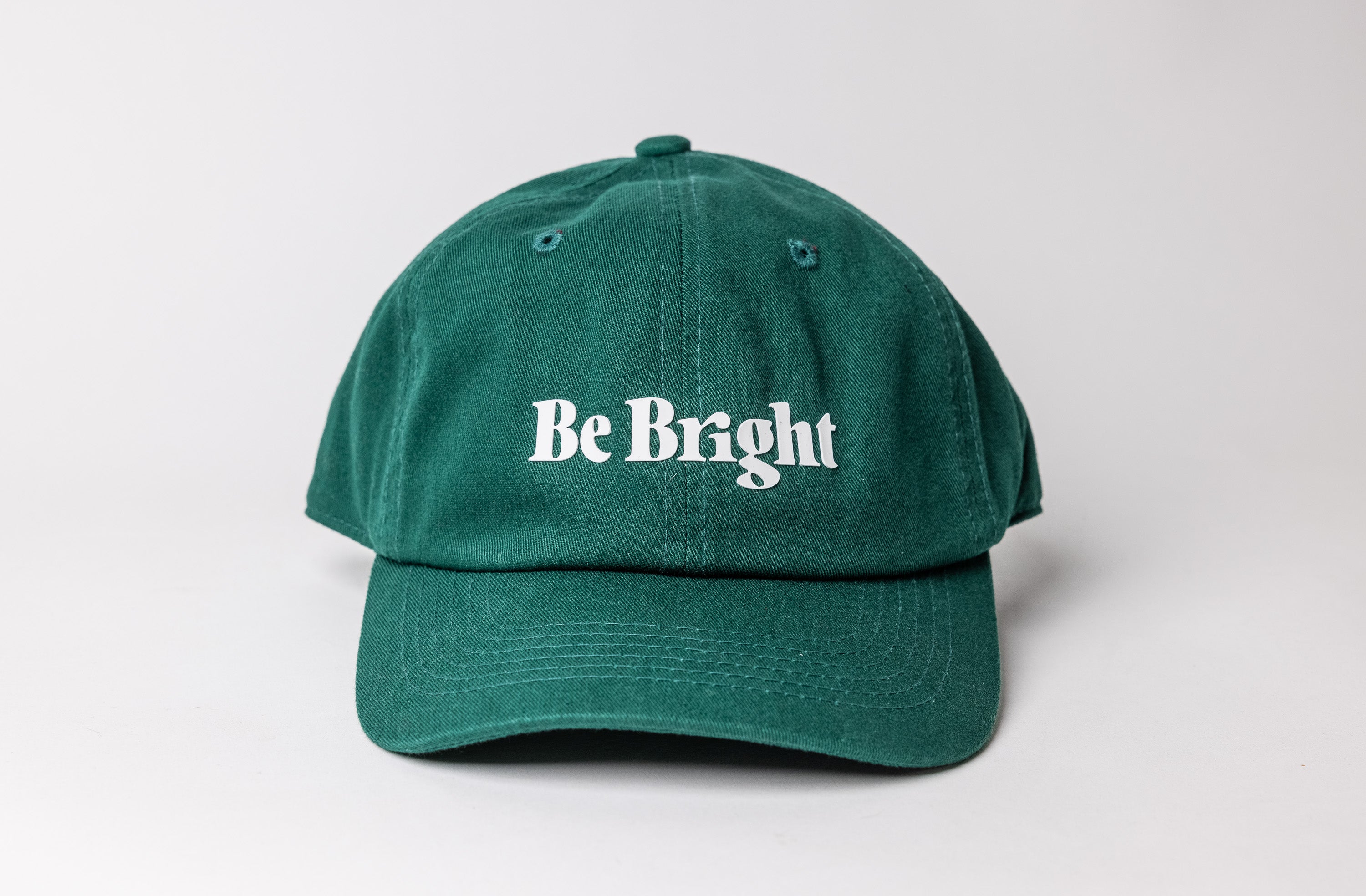 Be Bright Dad Hat - Hunter Green